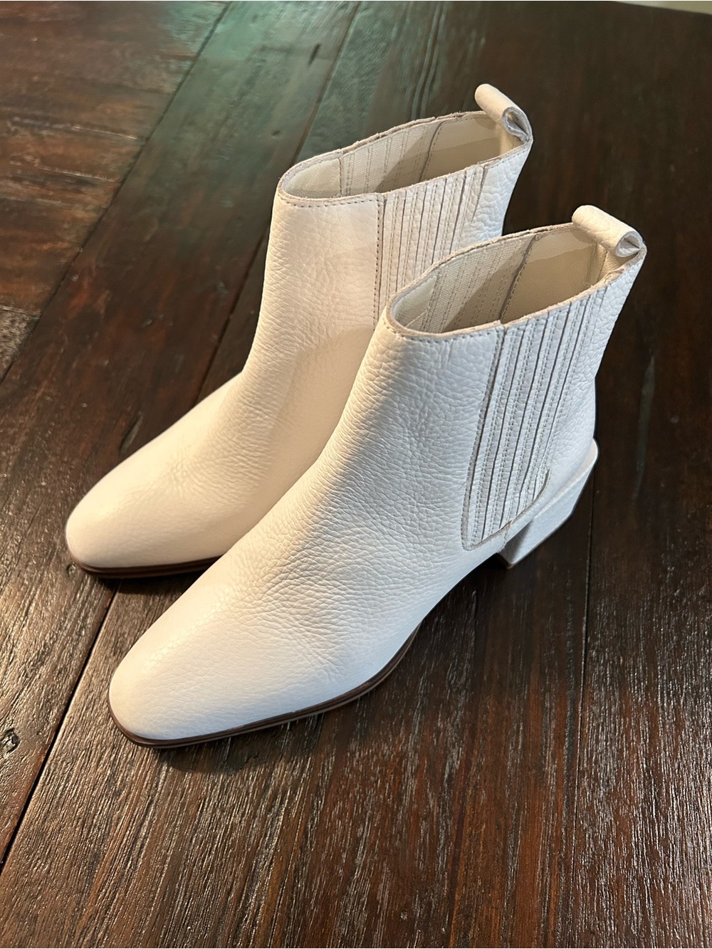 Seychelles Exit Strategy White Leather Ankle Booties - Size 6 - Picture 2 of 7